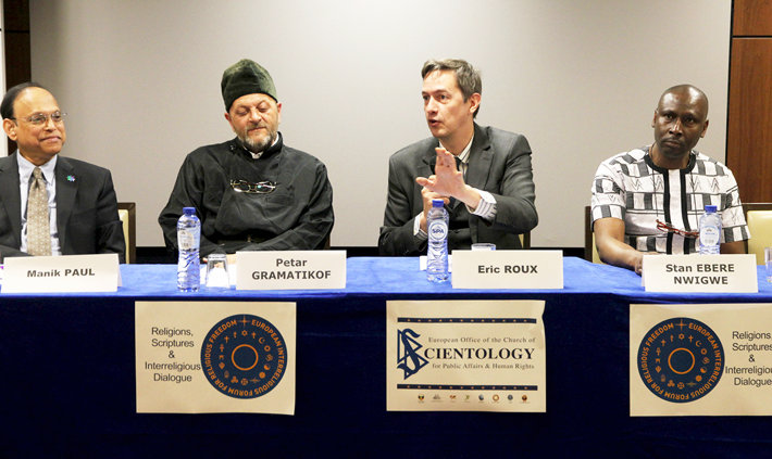 Conference on interreligious dialogue at the Brussels branch of the Churches of Scientology for Europe